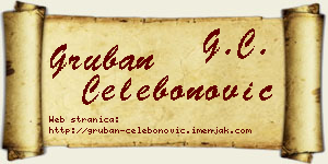 Gruban Čelebonović vizit kartica